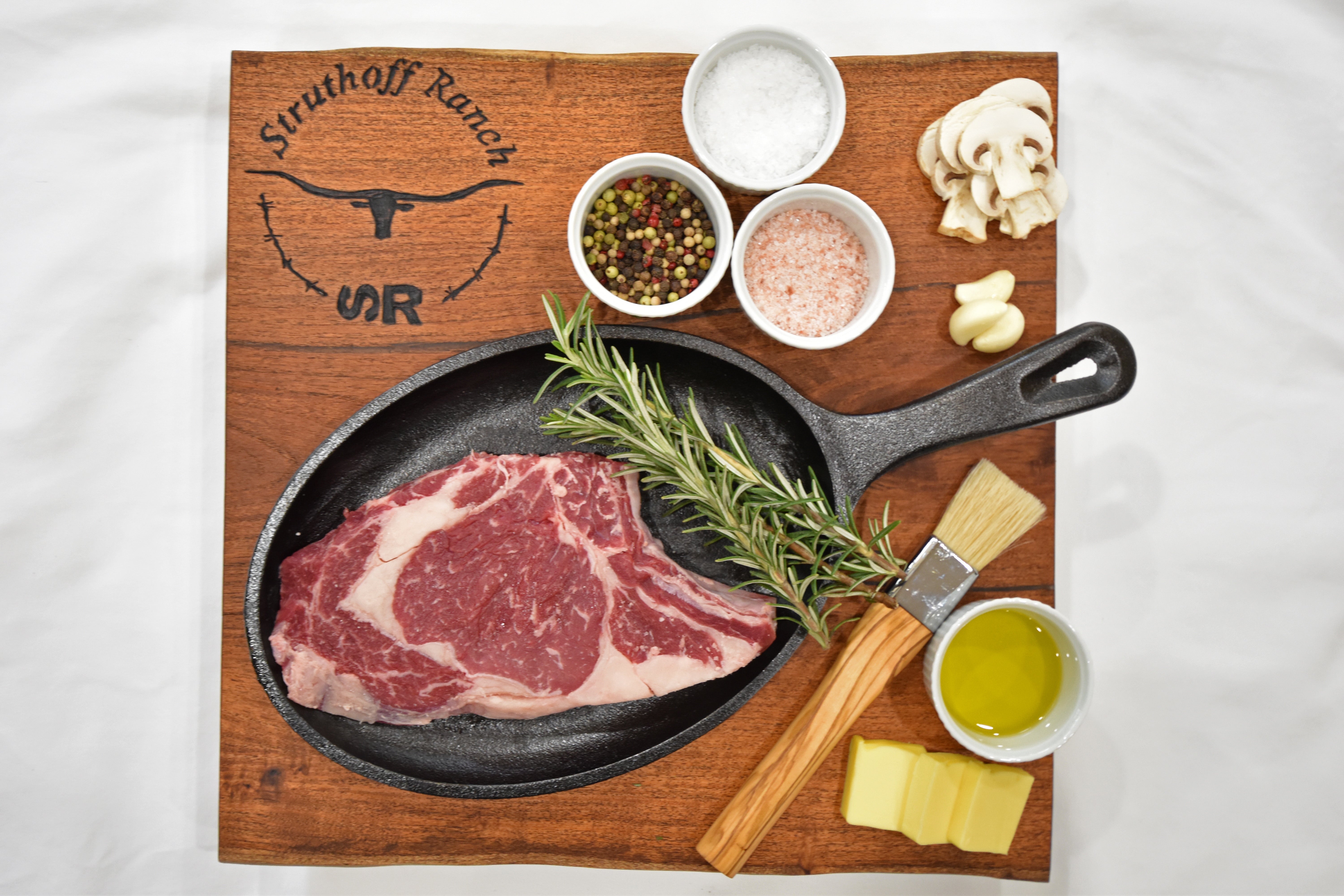 Bone In Ribeye Grass Fed Grain Finished Longhorn Beef Pasture Raised ...
